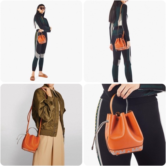 MCM AUTHENTIC autumn maple Milano drawstring crossbody bag - Picture 8 of 16